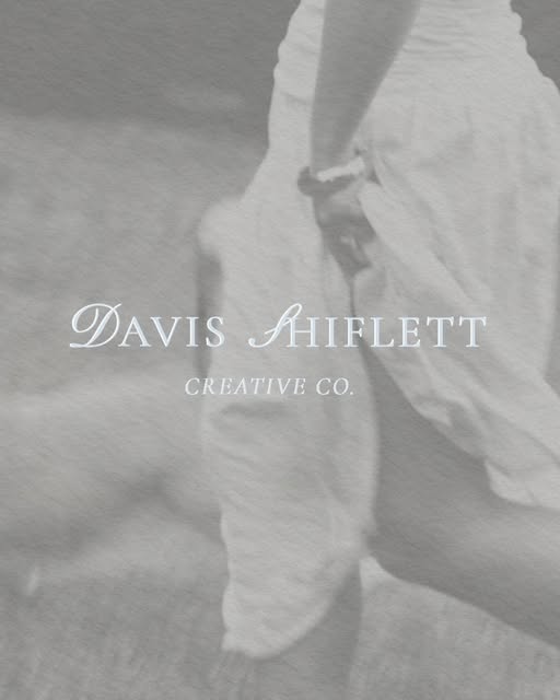 The Davis Shiflett Creative Co. wordmark over a soft black and white photograph